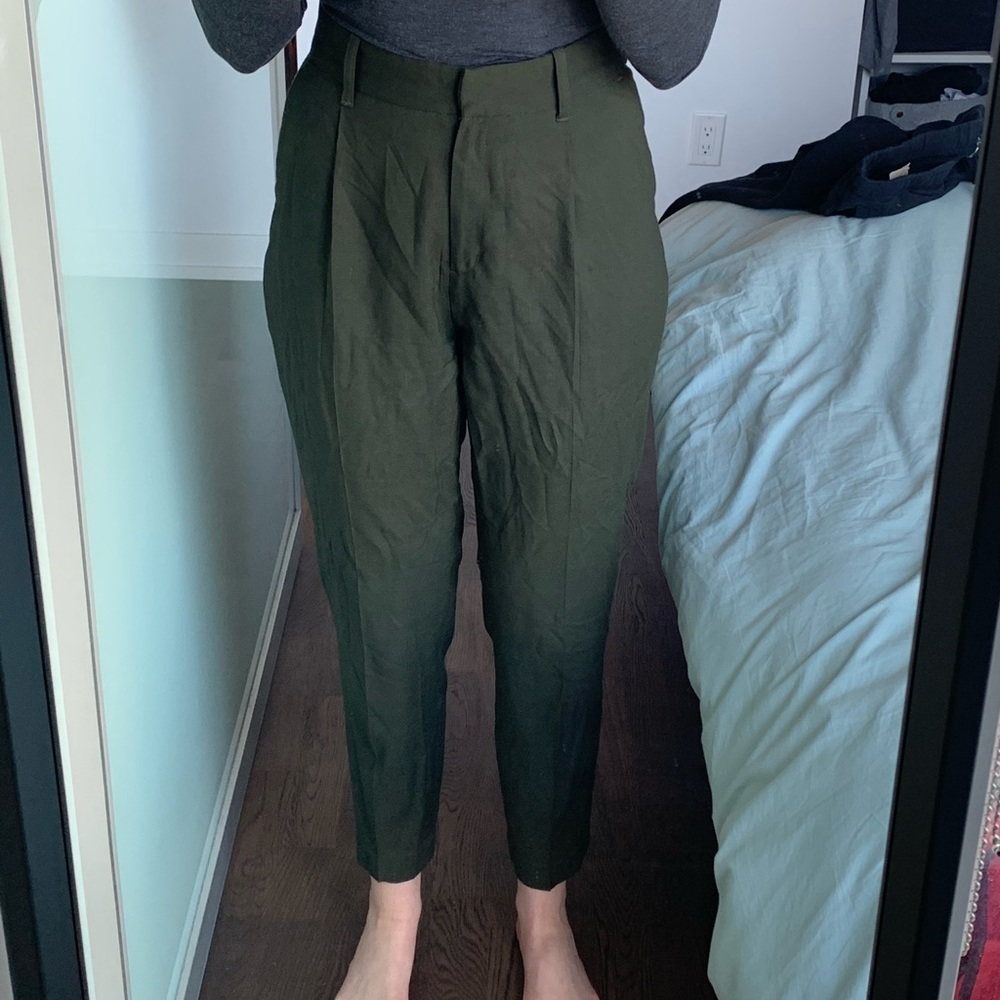 Frank & Oak high-waisted trousers